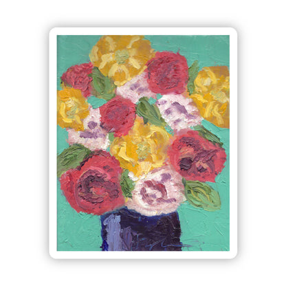Flower Painting Sticker