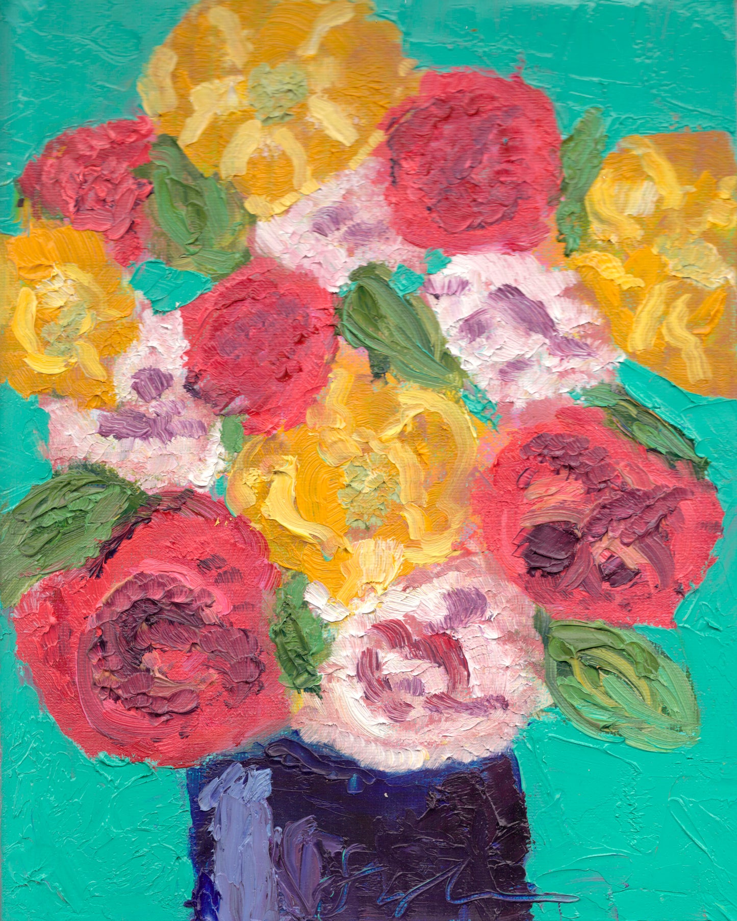 Bright Flowers Print 8x10
