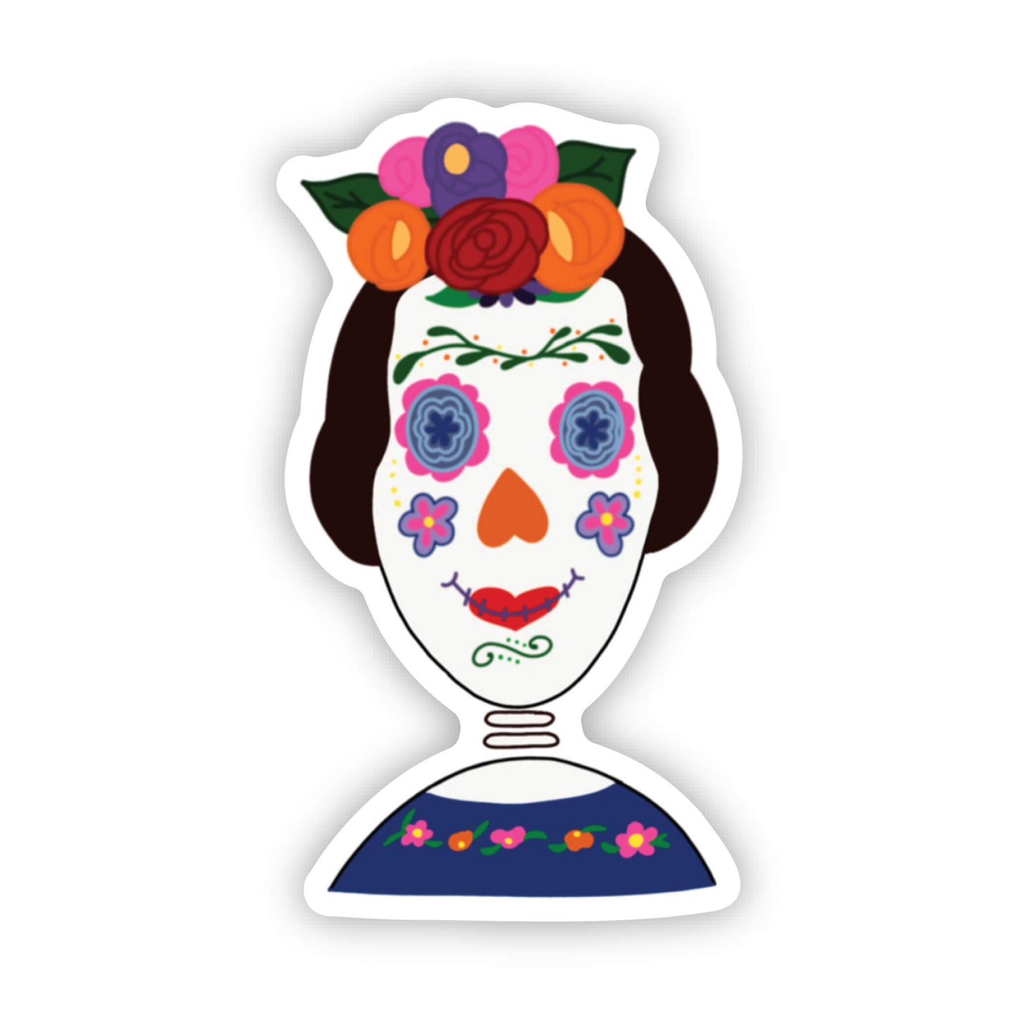 Mujer Day of the Dead Sticker
