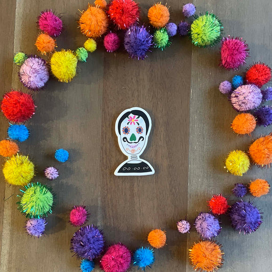 Hombre Day of the Dead Sticker