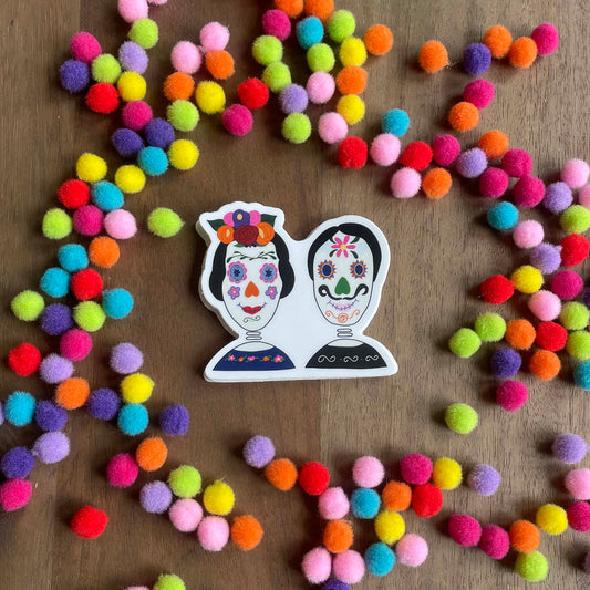 Couple Day of the Dead Sticker