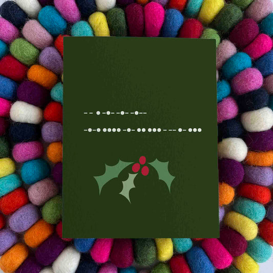 Merry Christmas in Morse  Code Card