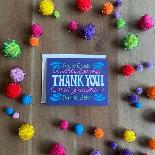 Thank You Languages Card