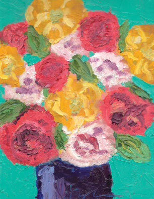 Flowers Painting Card