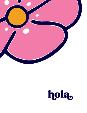 Hola Hand Illustrated Greeting Card