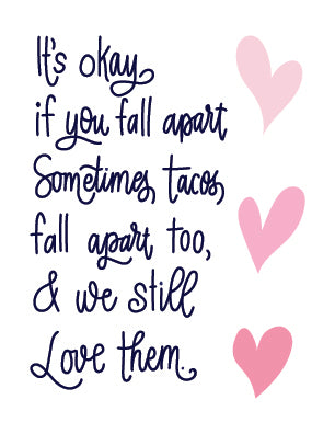 Tacos Lettering Card