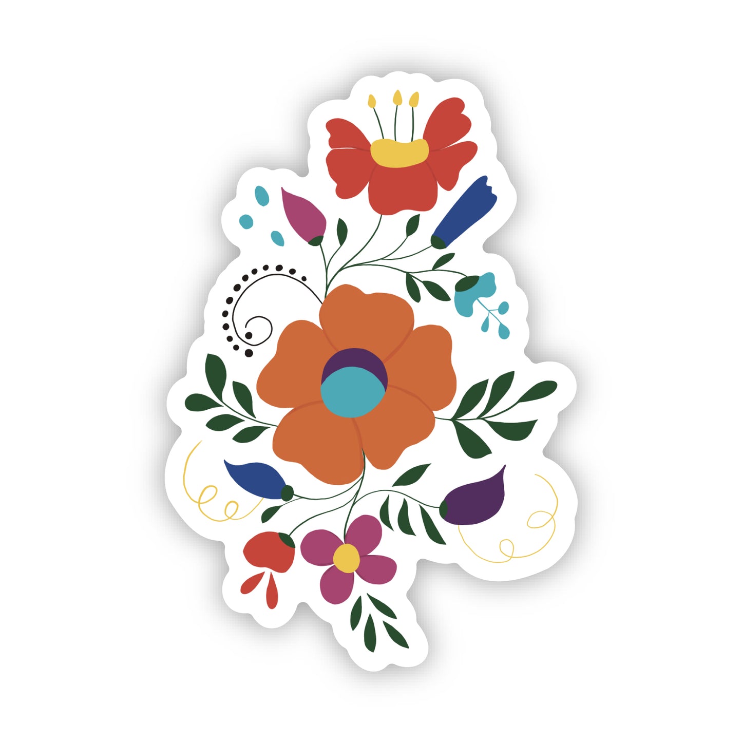 Hand Illustrated Flores Tercero Sticker