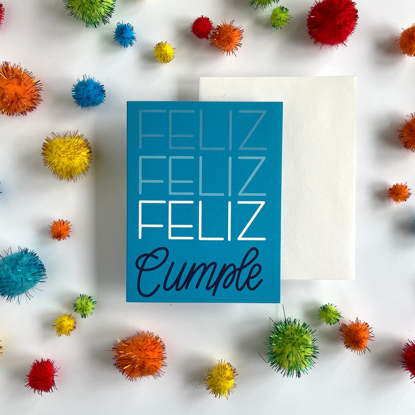 Feliz Cumple (Happy Birthday) Hand Lettering Greeting Card