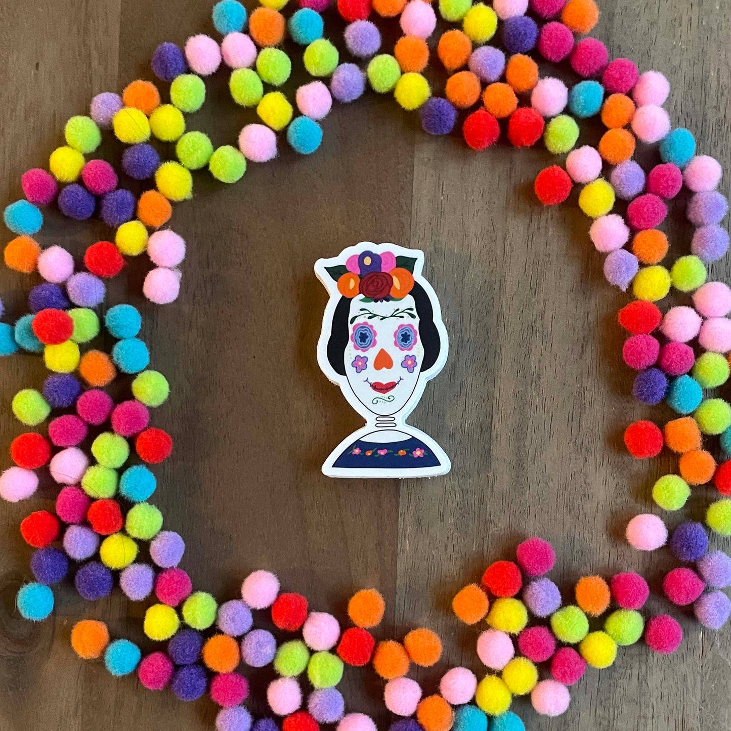 Mujer Day of the Dead Sticker