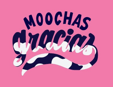 Moochas Gracias Hand Lettered Greeting Card